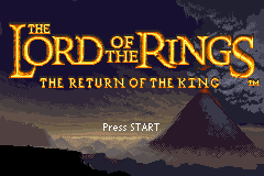 The Lord of the Rings: The Return of the King - GBA - Nintendo Game Boy Advance - Titles