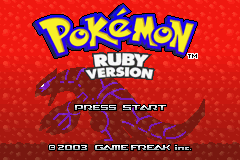 Pokémon Ruby Version - GBA - Nintendo Game Boy Advance - Titles