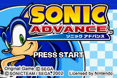 Sonic Advance - GBA - Nintendo Game Boy Advance - Titles
