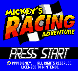 Mickey's Racing Adventure - GBC - Nintendo Game Boy Color - Titles