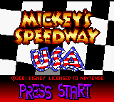 Mickey's Speedway USA - GBC - Nintendo Game Boy Color - Titles