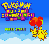 Pokémon Puzzle Challenge - GBC - Nintendo Game Boy Color - Titles