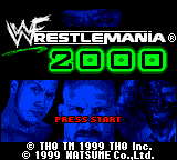WWF Wrestlemania 2000 - GBC - Nintendo Game Boy Color - Titles