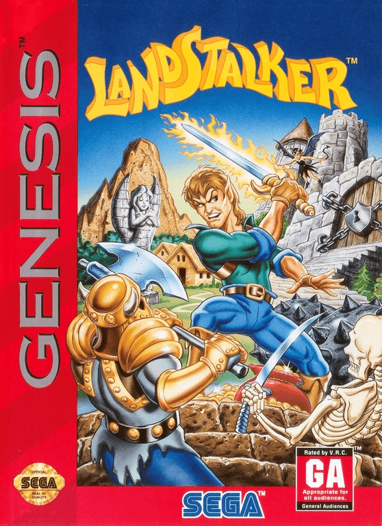 Landstalker: The Treasures of King Nole - GEN - Sega Genesis - Packshots