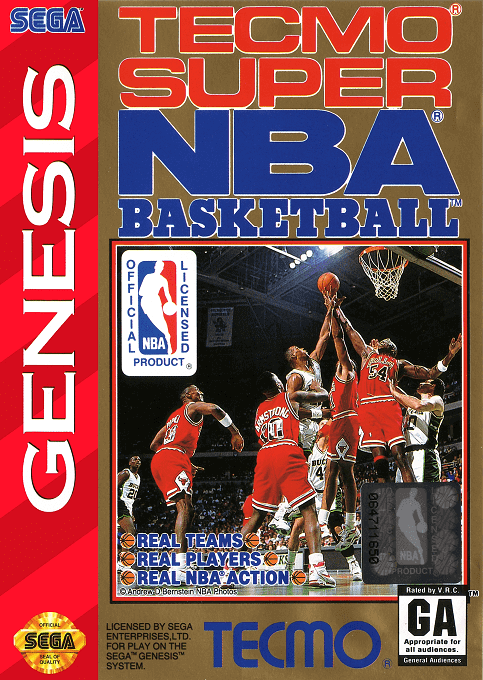 Tecmo Super NBA Basketball - GEN - Sega Genesis