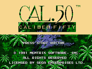 Caliber .50 - GEN - Sega Genesis - Titles