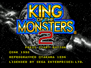 King of the Monsters 2 - GEN - Sega Genesis - Titles