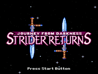 Strider Returns: Journey From Darkness - GEN - Sega Genesis - Titles