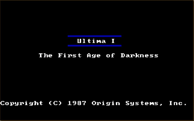 Ultima I - MSDOS - PC (MS-DOS) - Titles