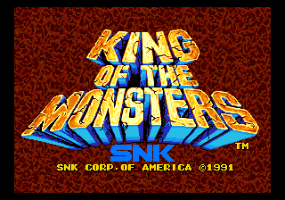 King of the Monsters - NEO - SNK Neo Geo - Titles