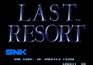 Last Resort - NEO - SNK Neo Geo - Titles