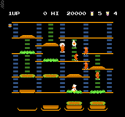BurgerTime - NES - Nintendo Entertainment System - Ingames