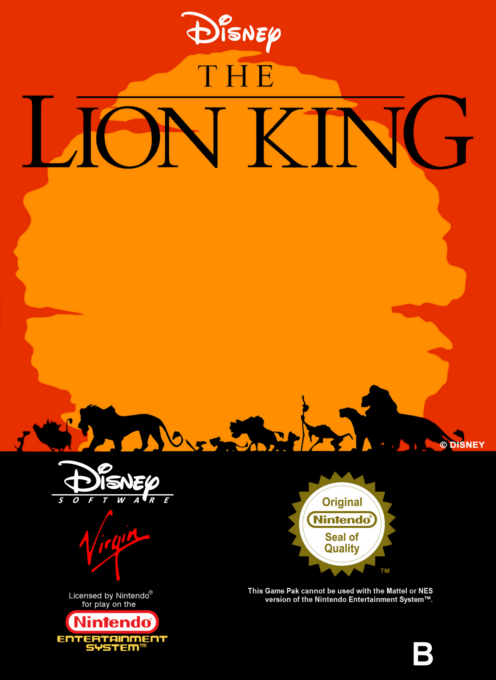 The Lion King - NES - Nintendo Entertainment System - Packshots
