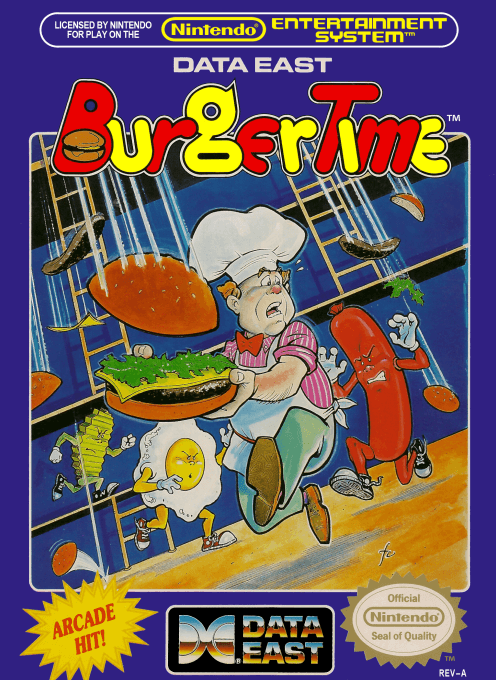 BurgerTime - NES - Nintendo Entertainment System - Packshots