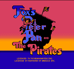Fox's Peter Pan & the Pirates: The Revenge of Captain Hook - NES - Nintendo Entertainment System - Titles