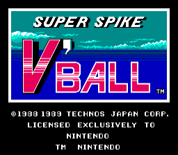 Super Spike V'Ball - NES - Nintendo Entertainment System - Titles