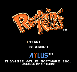 Rockin' Kats - NES - Nintendo Entertainment System - Titles
