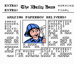 Paperboy - NES - Nintendo Entertainment System - Titles