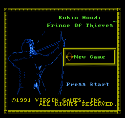 Robin Hood: Prince of Thieves - NES - Nintendo Entertainment System - Titles