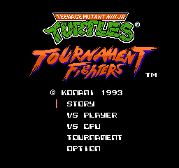 Teenage Mutant Ninja Turtles: Tournament Fighters - NES - Nintendo Entertainment System - Titles