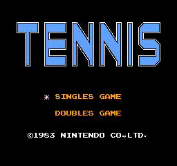 Tennis - NES - Nintendo Entertainment System - Titles