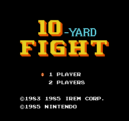 10-Yard Fight - NES - Nintendo Entertainment System - Titles
