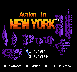 Action in New York - NES - Nintendo Entertainment System - Titles