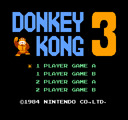 Donkey Kong 3 - NES - Nintendo Entertainment System - Titles