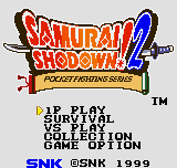 Samurai Shodown! 2 - NGPC - SNK Neo Geo Pocket (Color) - Titles