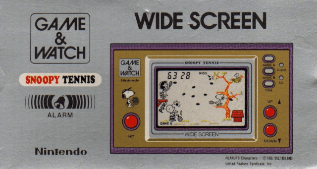 Snoopy Tennis - NGW - Nintendo Game & Watch