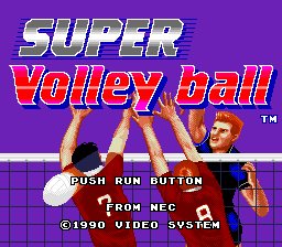 Super Volleyball - PCE - NEC PC-Engine HuCard - Titles