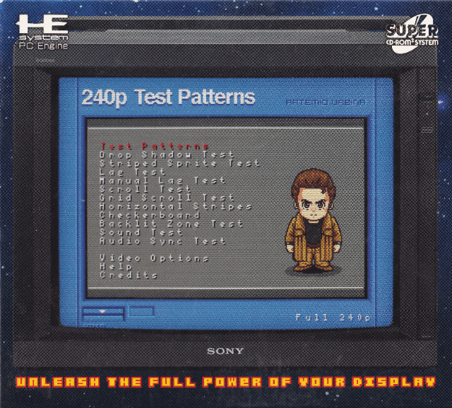 240p Test Suite - PCESCD - NEC PC-Engine Super CD-ROM²