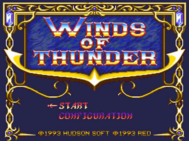 Winds of Thunder - PCESCD - NEC PC-Engine Super CD-ROM² - Titles