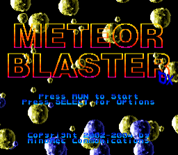 Meteor Blaster DX - PCESCD - NEC PC-Engine Super CD-ROM² - Titles