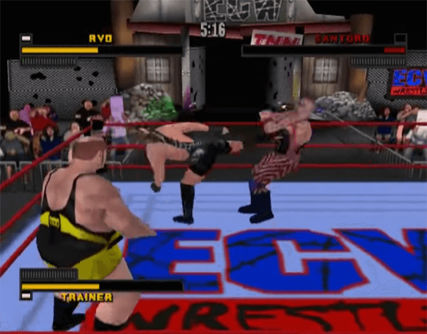 ECW: Hardcore Revolution - PS - Sony PlayStation - Ingames