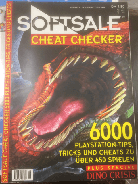 Softsale Cheat Checker - PS - Sony PlayStation