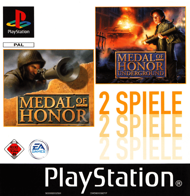 2 Spiele: Medal Of Honor / Medal Of Honor: Underground - PS - Sony PlayStation