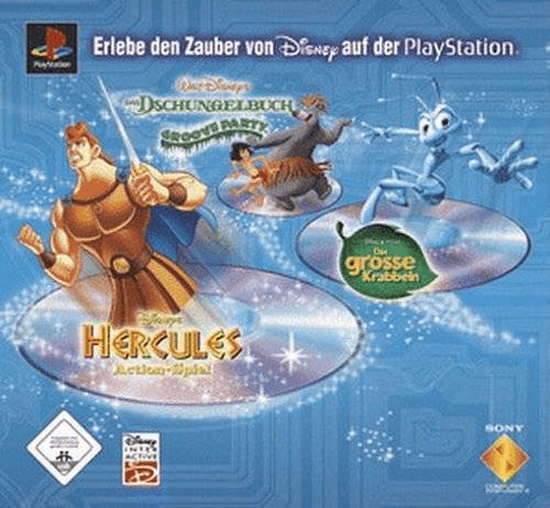 Disney's Hercules / Disney's The Jungle Book: Groove Party / A Bug's Life - PS - Sony PlayStation