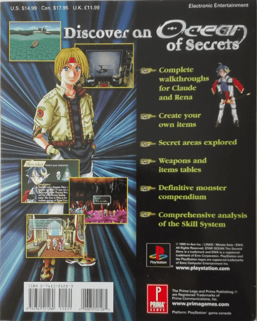 Star Ocean: The Second Story - PS - Sony PlayStation - Titles