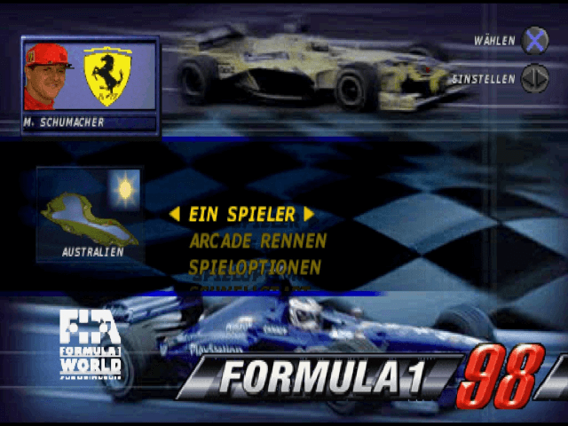 Formel 1 98 - PS - Sony PlayStation - Titles