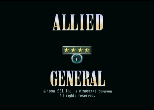 Panzer General II - Allied General - PS - Sony PlayStation - Titles