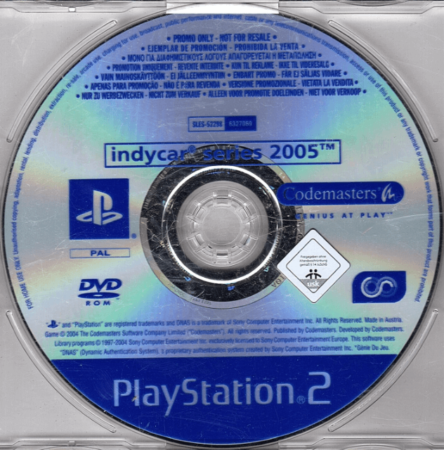 IndyCar Series 2005 - PS2 - Sony PlayStation 2 - Packshots