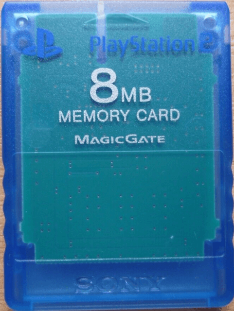 Sony Playstation PS2 Memory Card Magic Gate 8 MB Trans. Blau - PS2 - Sony PlayStation 2