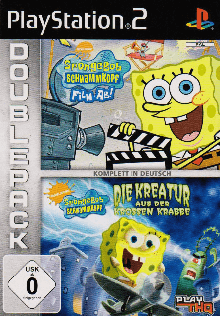 Spongebob Schwammkopf: Film Ab! & Die Kreatur aus der Krossen Krabbe - PS2 - Sony PlayStation 2
