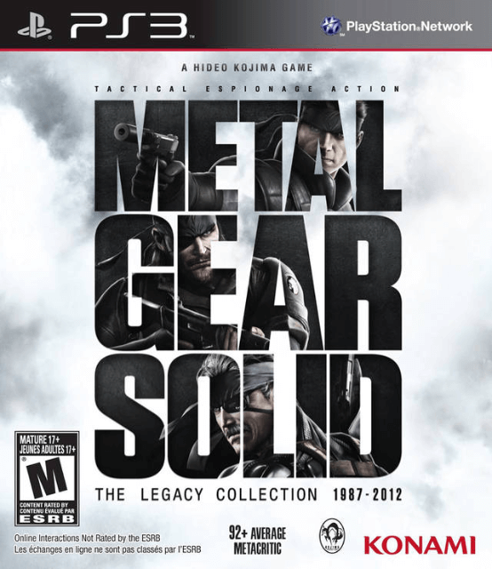 Metal Gear Solid: The Legacy Collection - PS3 - Sony PlayStation 3