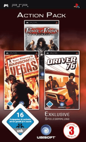 Action Pack: Prince of Persia Revelations / Rainbow Six Vegas / Driver 76 - PSP - Sony PlayStation Portable
