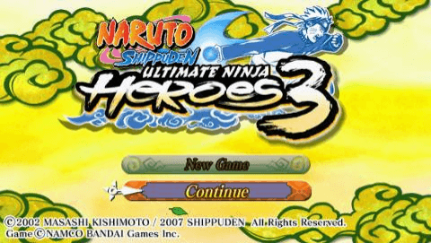 Naruto Shippuden: Ultimate Ninja Heroes 3 - PSP - Sony PlayStation Portable - Titles