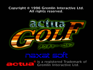 Actua Golf - SATURN - Sega Saturn - Titles