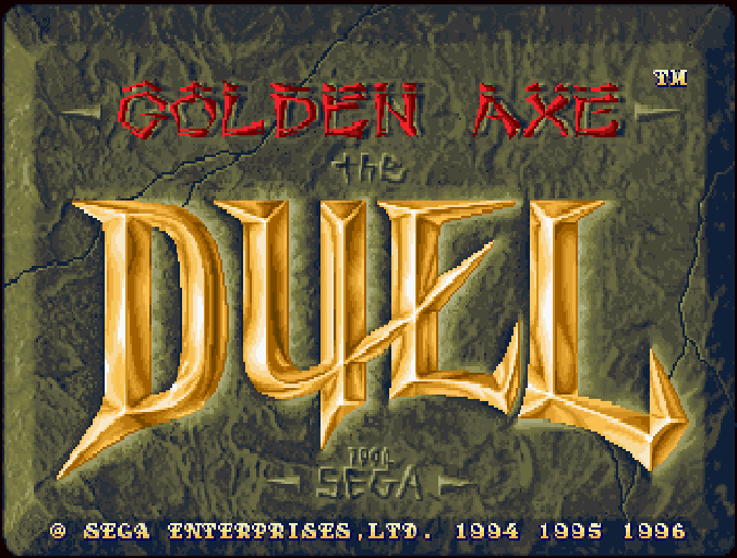 Golden Axe: The Duel - SATURN - Sega Saturn - Titles
