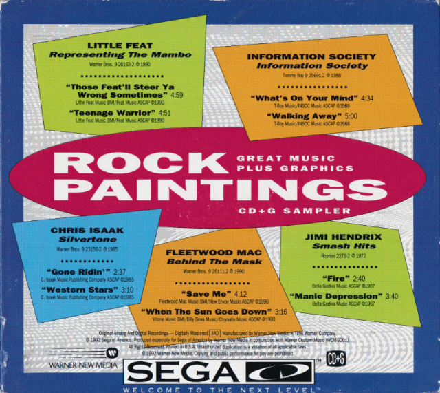 Rock Paintings / Hot Hits - SEGACD - Sega CD